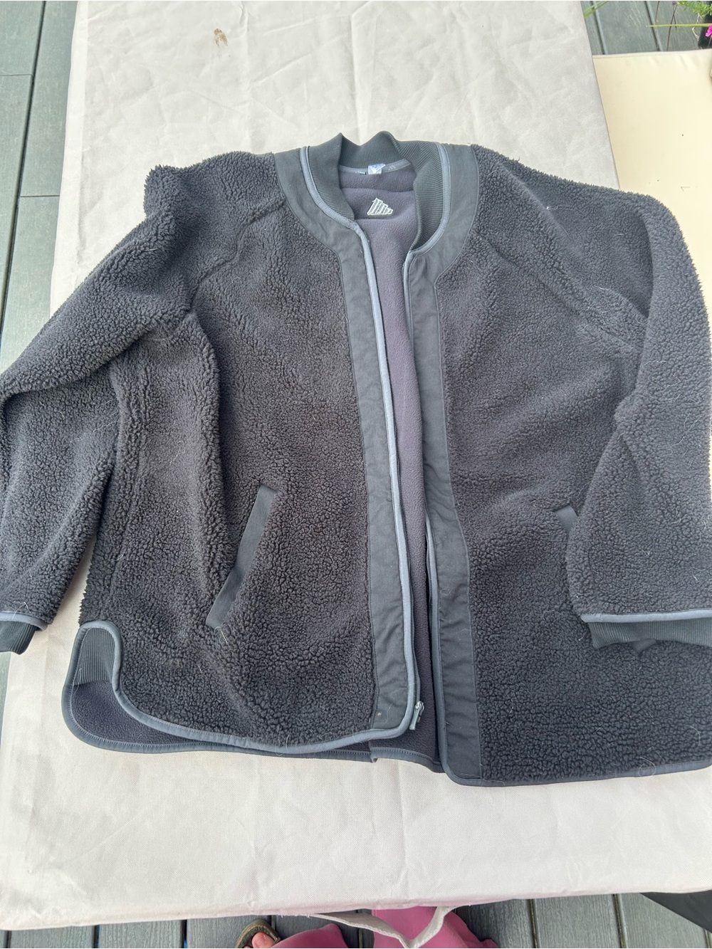 adidas Black Sherpa Bomber Jacket